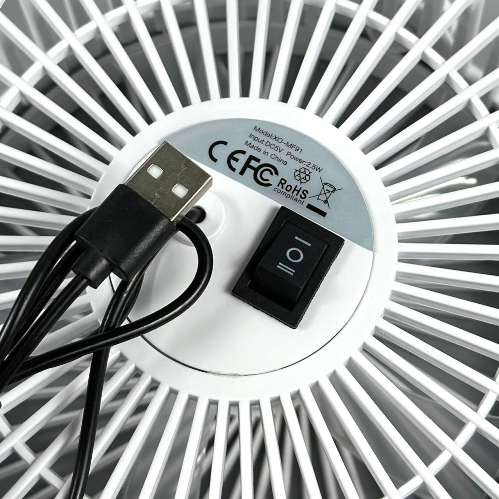 Вентилятор XO MF91 настільний (6-inch,2 speeds,USB) (21,0см)