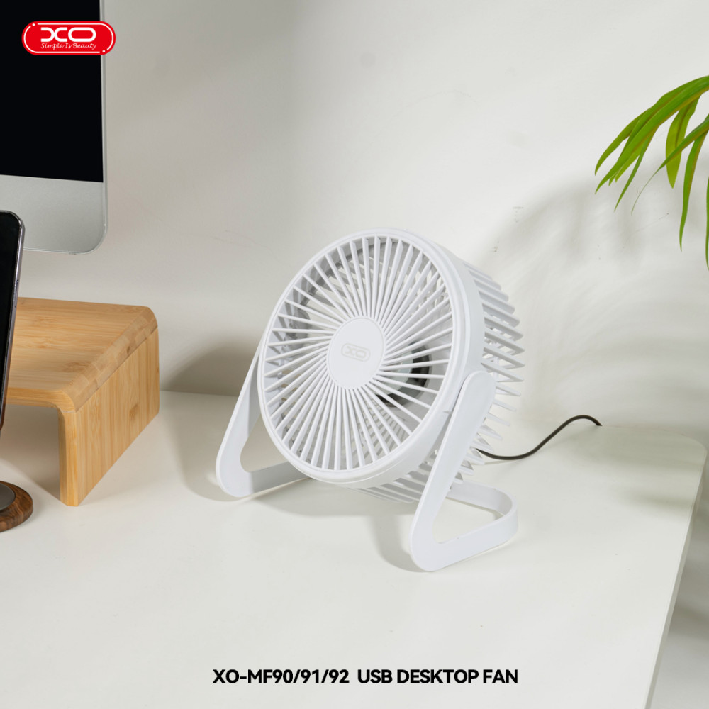 Вентилятор XO MF92 настільний (8-inch,2 speeds,USB)