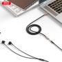 AUX XO NB-R269A 3.5mm male to 3.5mm female 1m