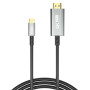 Кабель XO GB019 Type-C to HDMI Metal 1.8m