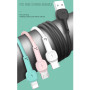Data Cable XO NB132 Macaron with hard tail Micro 1m