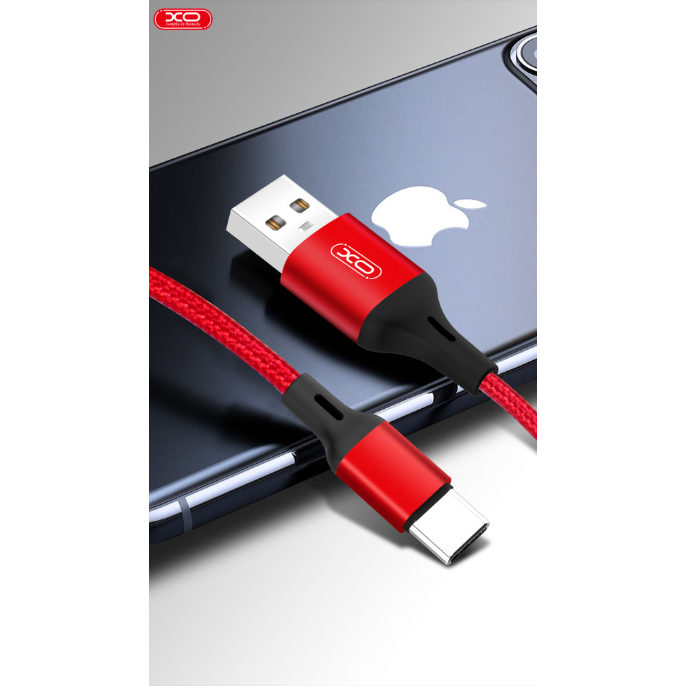 Data Cable XO NB143 Braided Type-C 2m