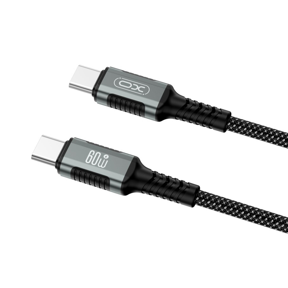Data Cable XO NB-Q267 Magnetic Braided Type-C to Type-C 60W 1m