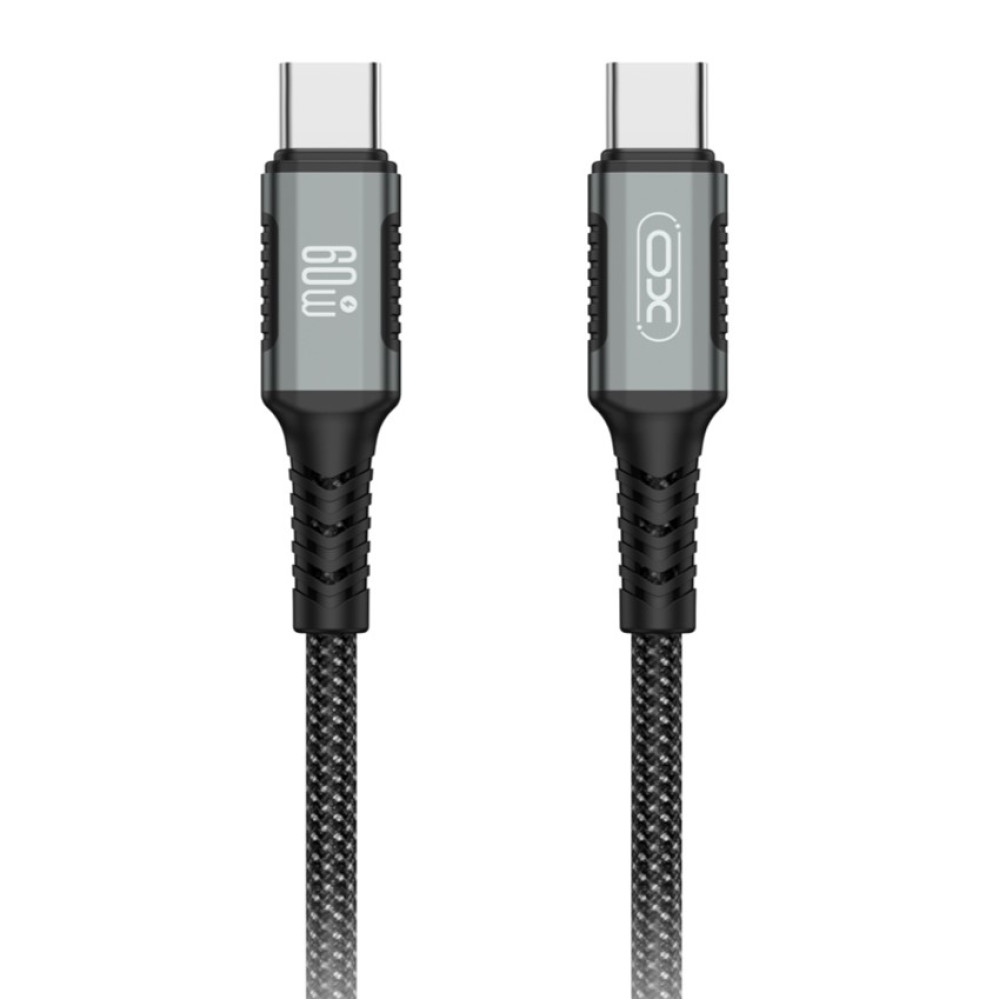 Data Cable XO NB-Q267 Magnetic Braided Type-C to Type-C 60W 1m