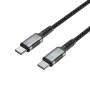 Data Cable XO NB-Q267 Magnetic Braided Type-C to Type-C 60W 1m