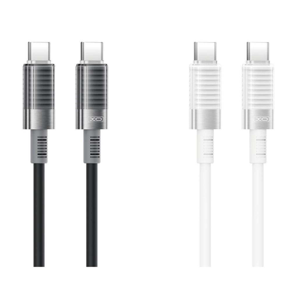 Data Cable XO NB-Q282B Brushed Silicone Type-C to Type-C 60W 1m