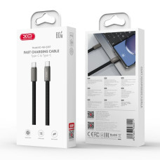 Data Cable XO NB-Q307 Ultra-thin Type-C to Type-C 60W 1m