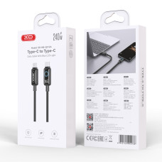 Data Cable XO NB-Q312A Blue Light Type-C to Type-C 240W 1m