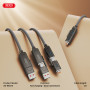 Data Cable XO NB275 Zinc Alloy Silicone 4-in-1 Multi-Function 1m