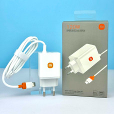 Мережевий зарядний пристрій Xiaomi GaN 120W USB-C 2 in1 + data cable Type-C 