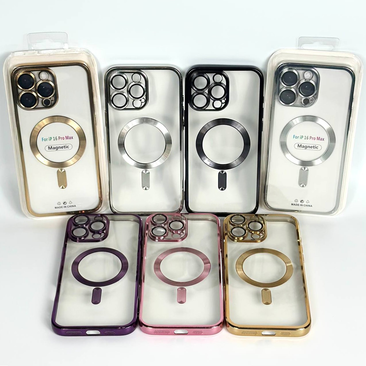 Накладка Chrome Case Separate Camera Magnetic Box iP 17 Pro Max