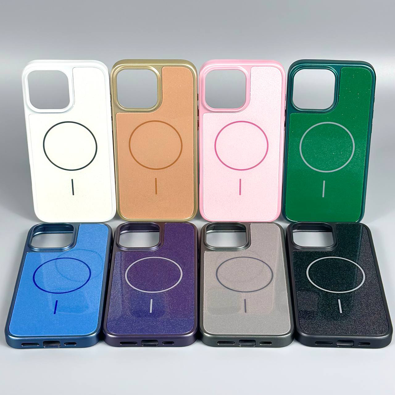 Накладка Glitter Durable Shell Magnetic iPhone 14 Pro Max